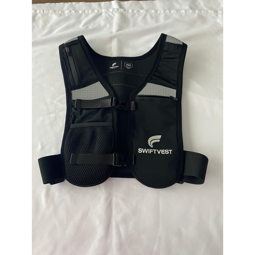 Swiftvest Unisex Reflective Mesh Running Vest XS/S Black Athleisure Gorpcore